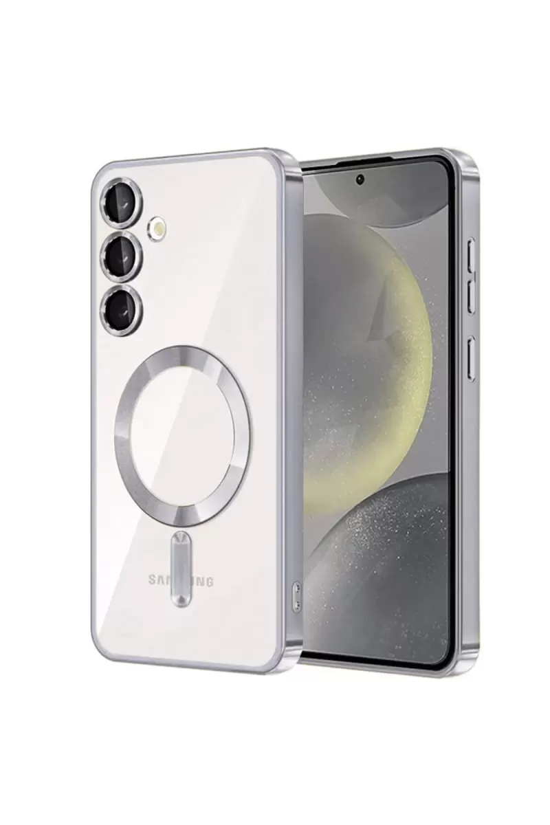Newface Samsung Galaxy S23 Plus Kılıf Kross Magneticsafe Kapak - Gümüş