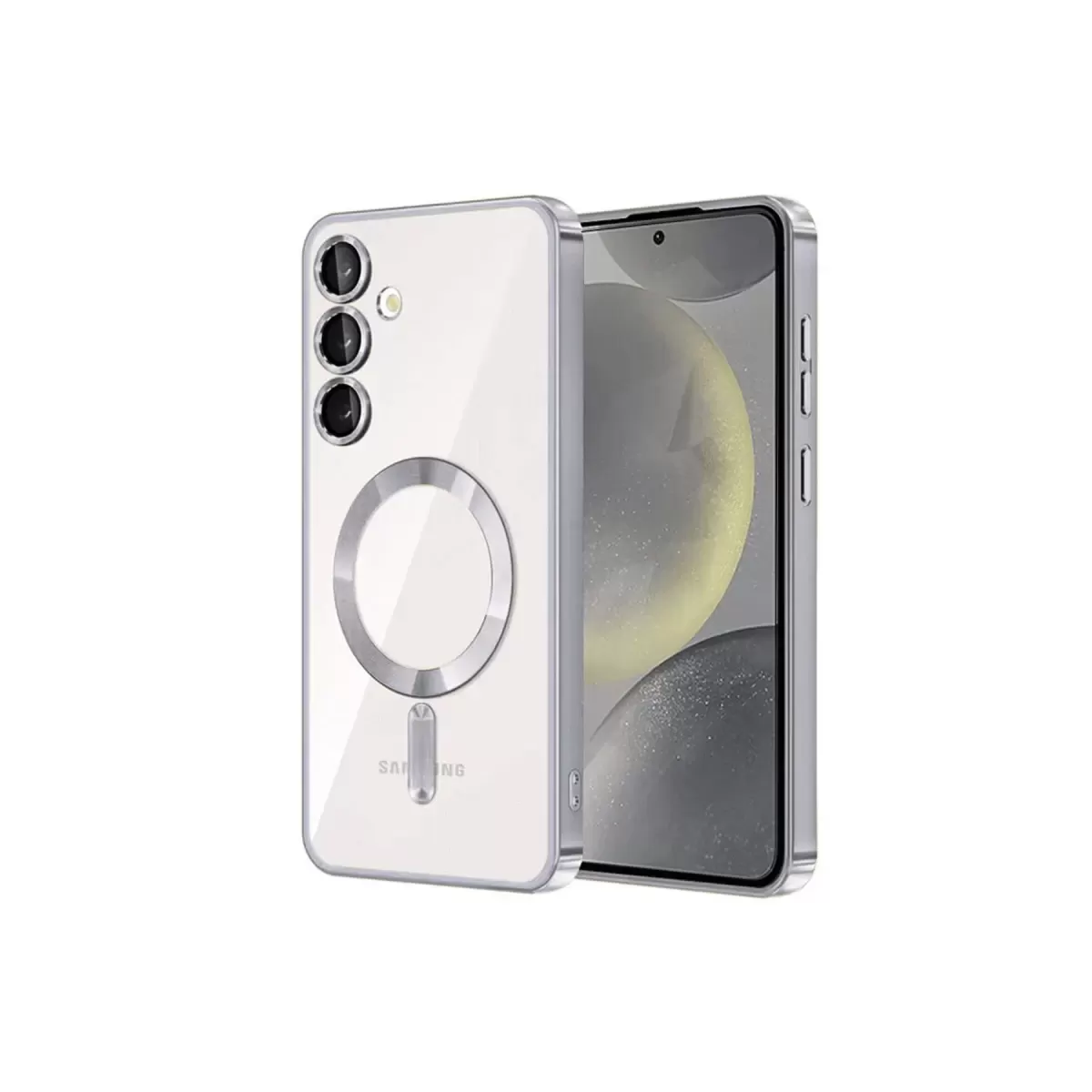 Newface Samsung Galaxy S23 Plus Kılıf Kross Magneticsafe Kapak - Gümüş