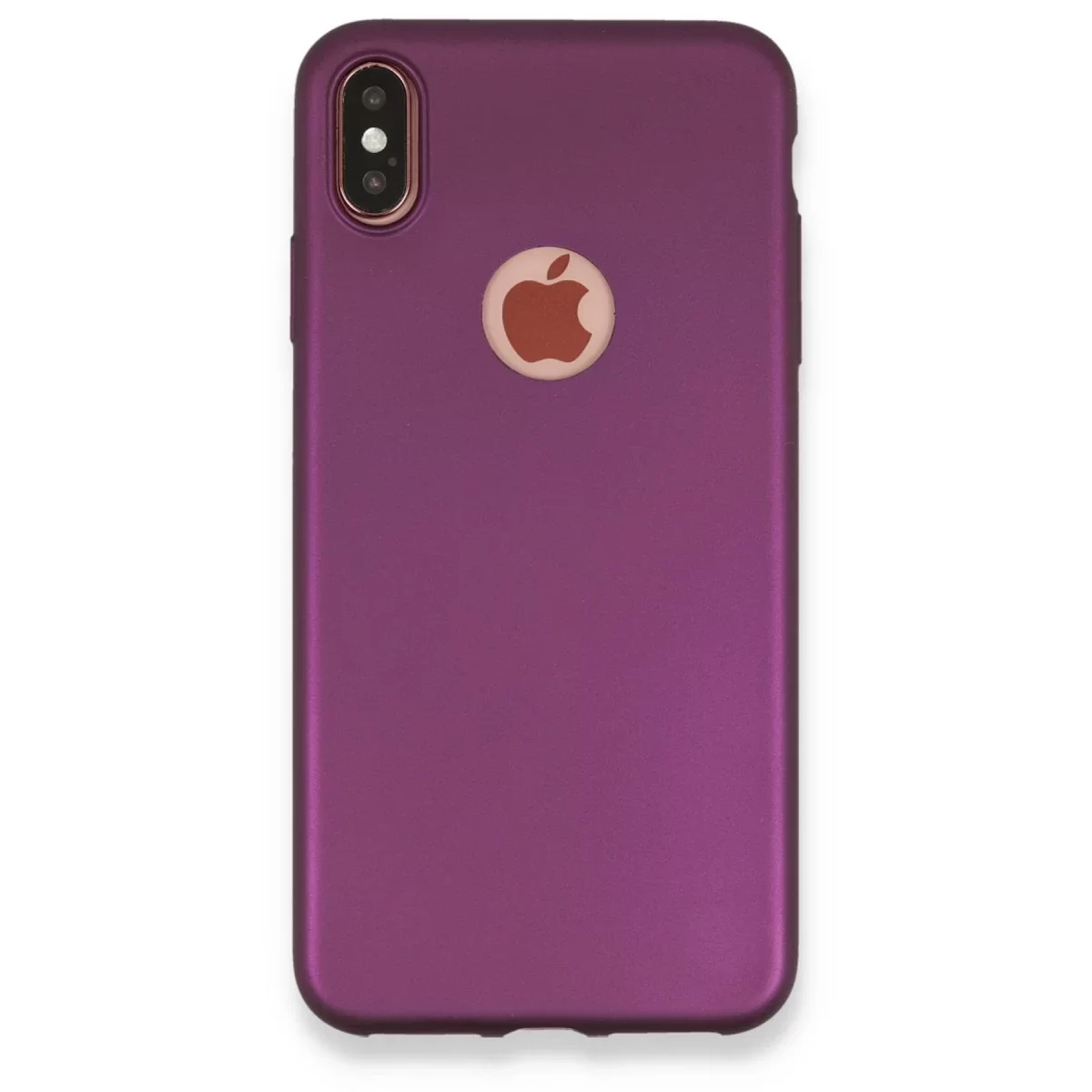 Newface Apple iPhone XS Max Kılıf First Silikon - Mürdüm