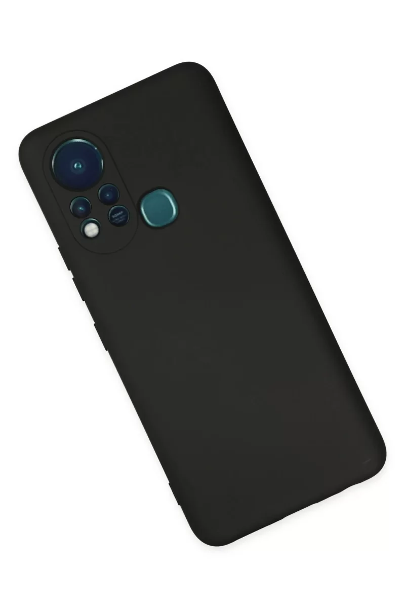 Newface İnfinix Hot 11s Kılıf Nano içi Kadife Silikon - Siyah