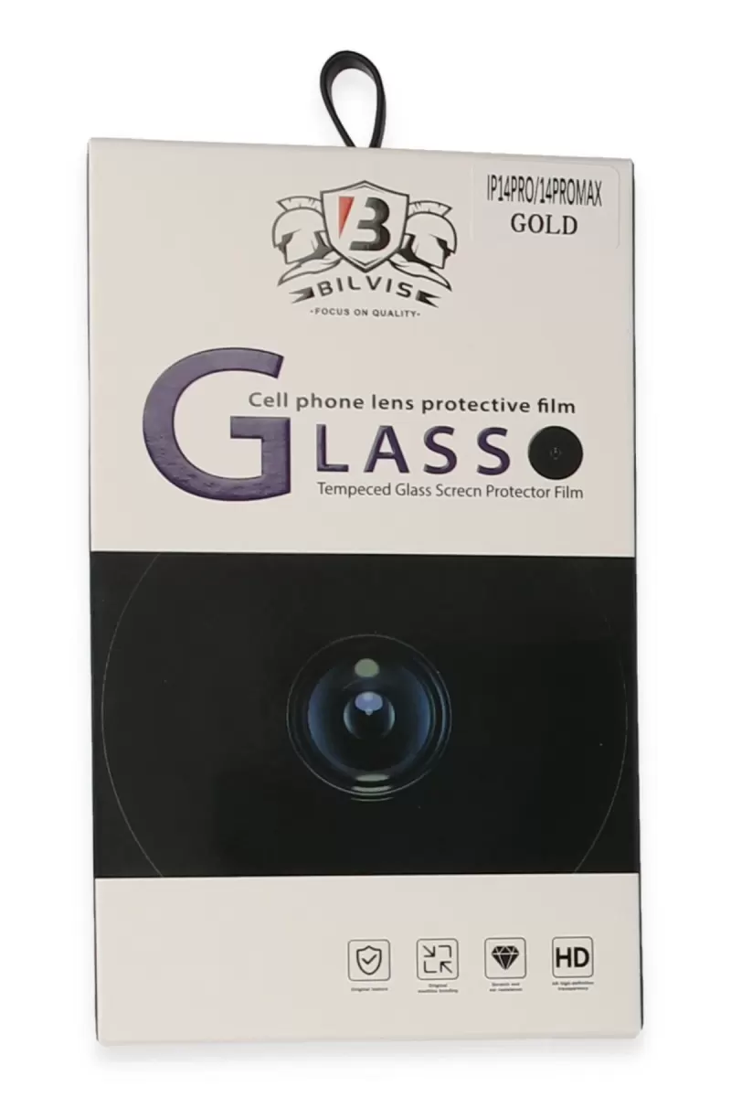 Newface Apple iPhone 14 Pro Max Bilvis Titan Kamera Lens - Gold