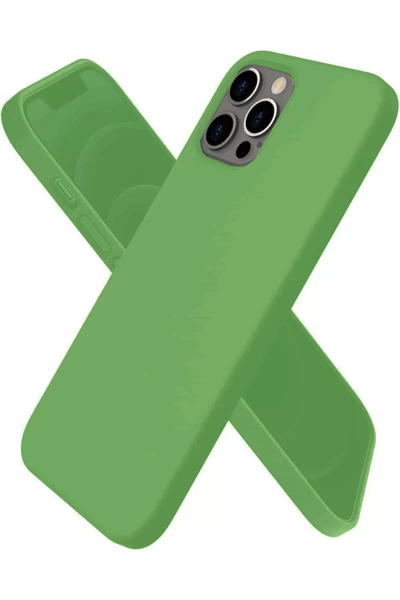 Newface Apple iPhone 12 Pro Max Kılıf First Silikon - Yeşil