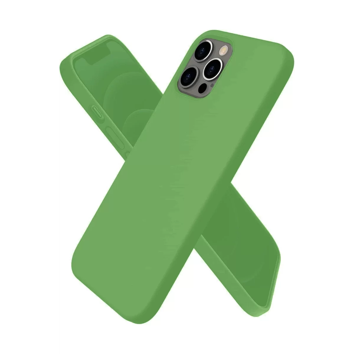 Newface Apple iPhone 12 Pro Max Kılıf First Silikon - Yeşil