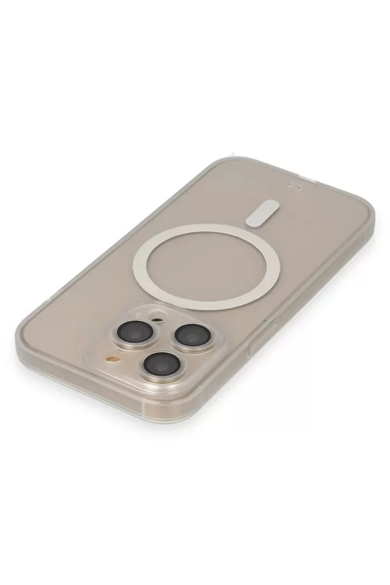 Newface Apple iPhone 14 Pro Kılıf Grand Magneticsafe Kapak - Şeffaf