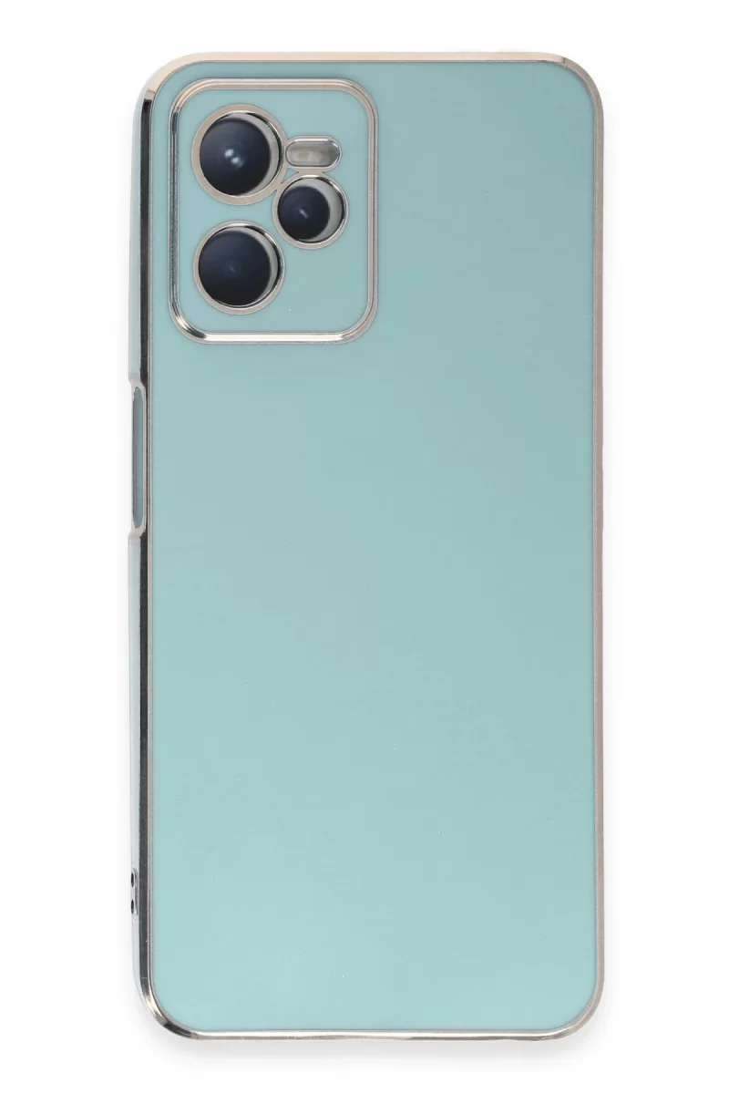Newface Realme C35 Kılıf Volet Silikon - Açık Yeşil
