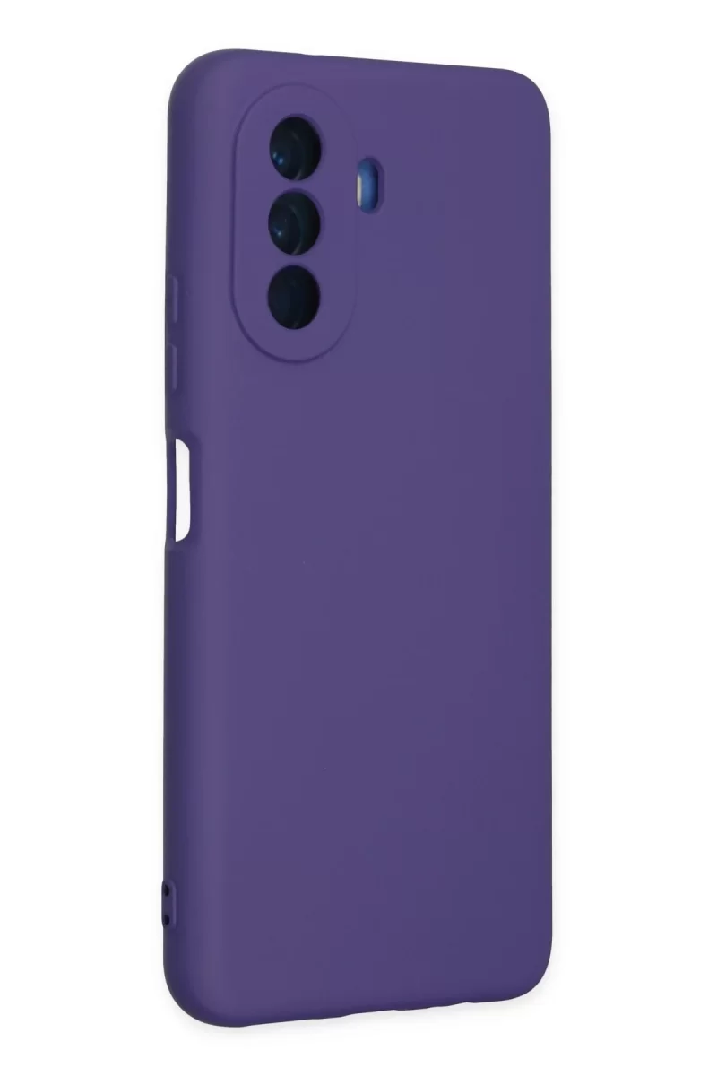 Newface Huawei Nova Y70 Kılıf Nano içi Kadife Silikon - Mor