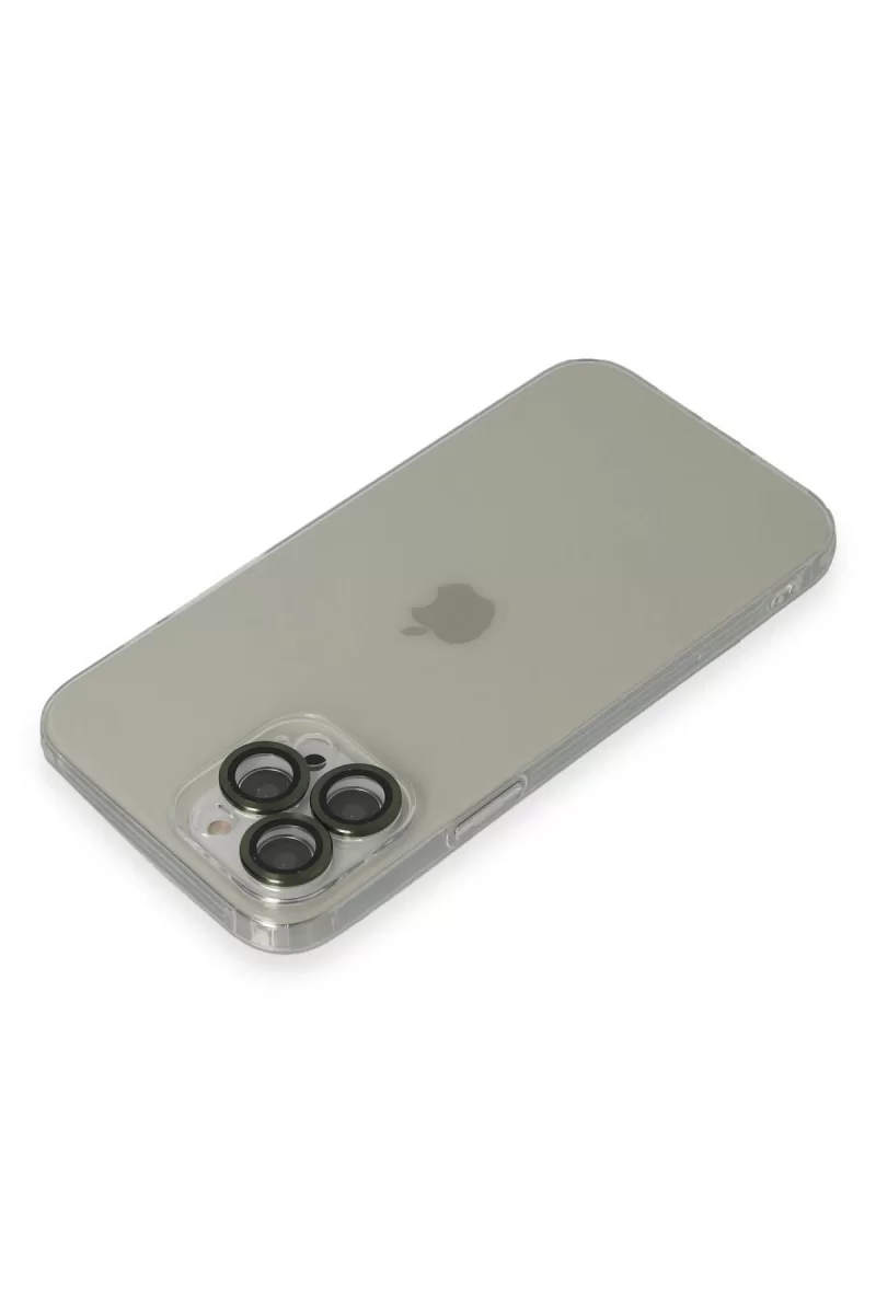 Newface Apple iPhone 13 Pro Max Kılıf Luko Lens Silikon - Yeşil