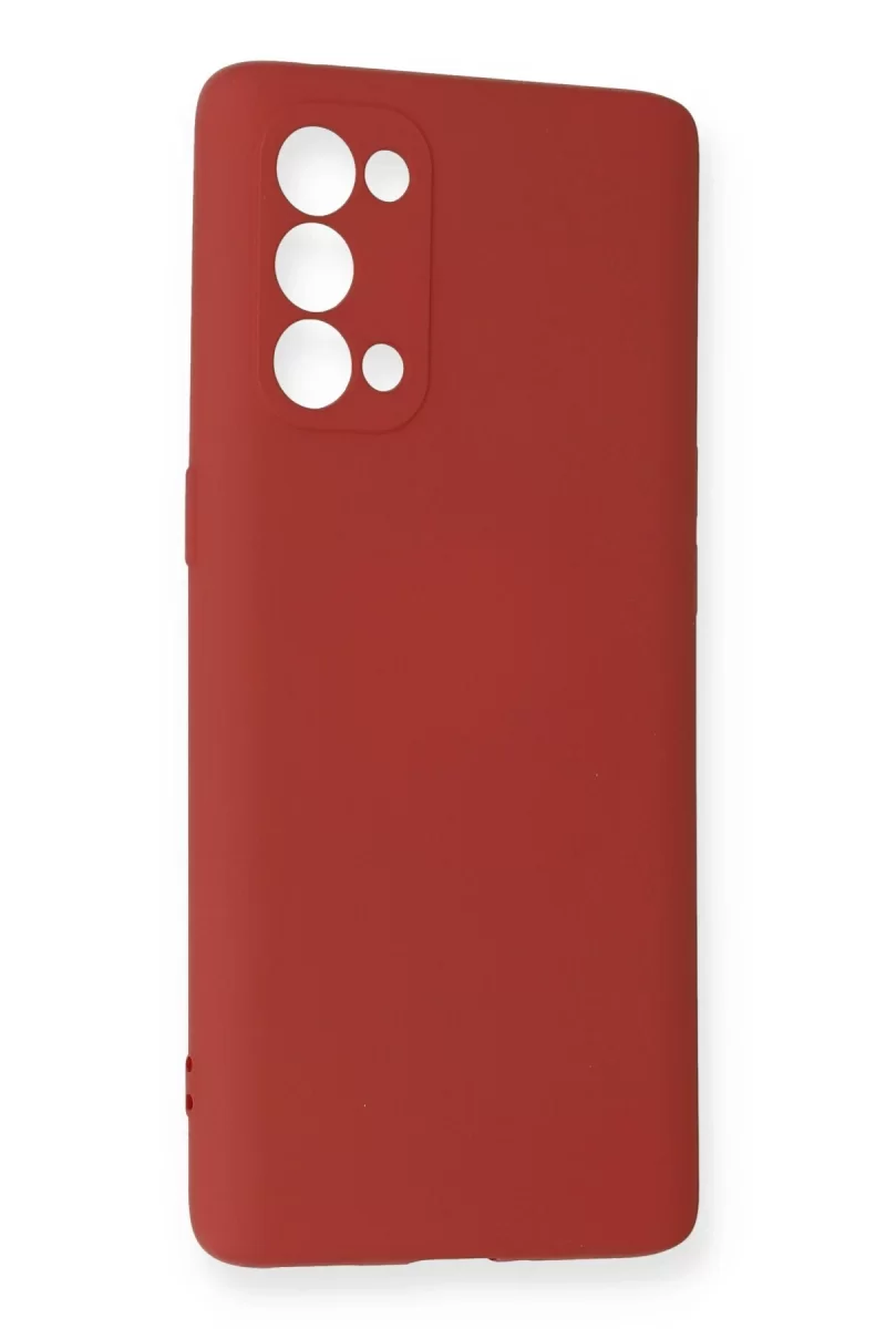 Newface Oppo Reno 5 Pro Kılıf Nano içi Kadife Silikon - Kiremit