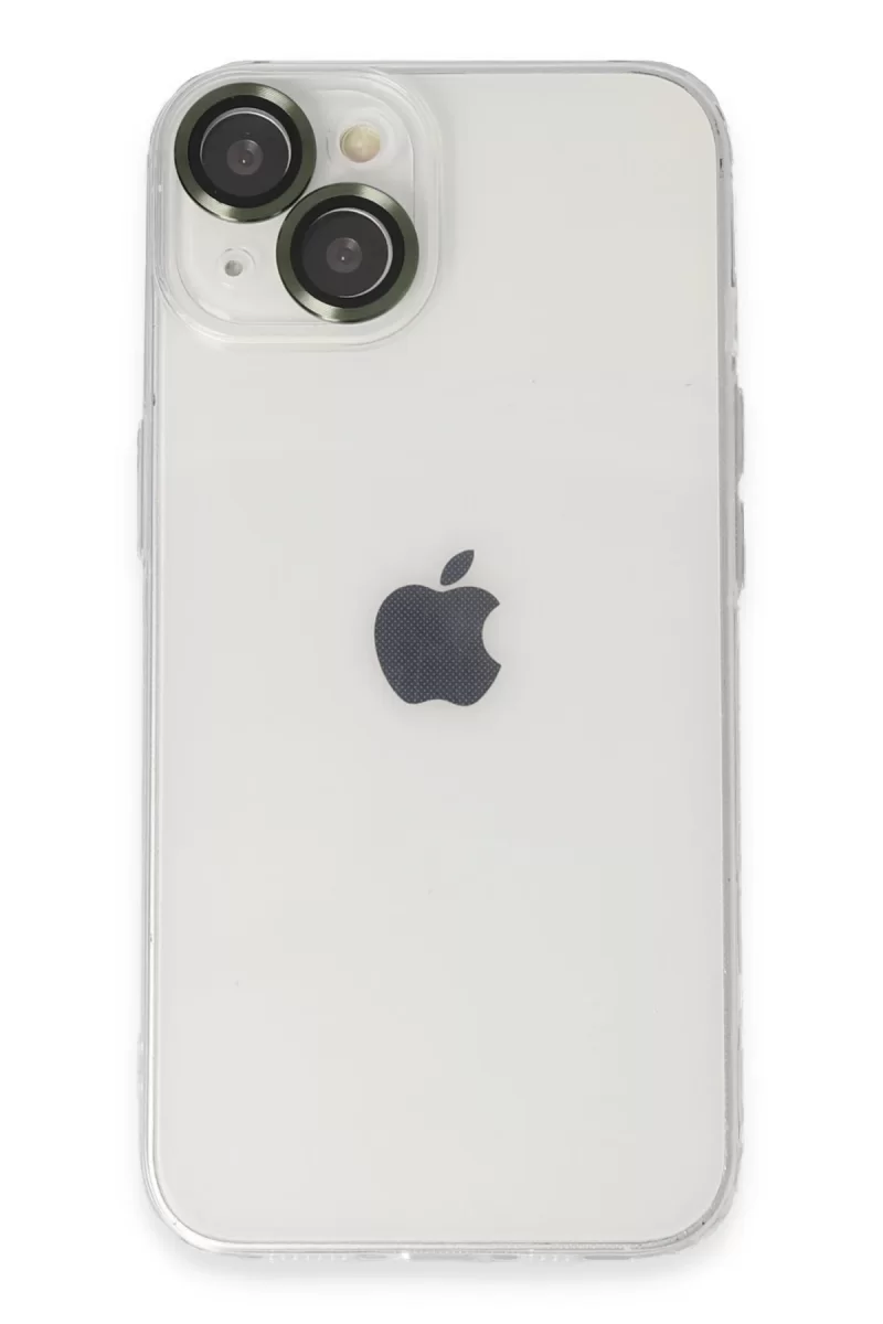 Newface Apple iPhone 14 Kılıf Luko Lens Silikon - Yeşil