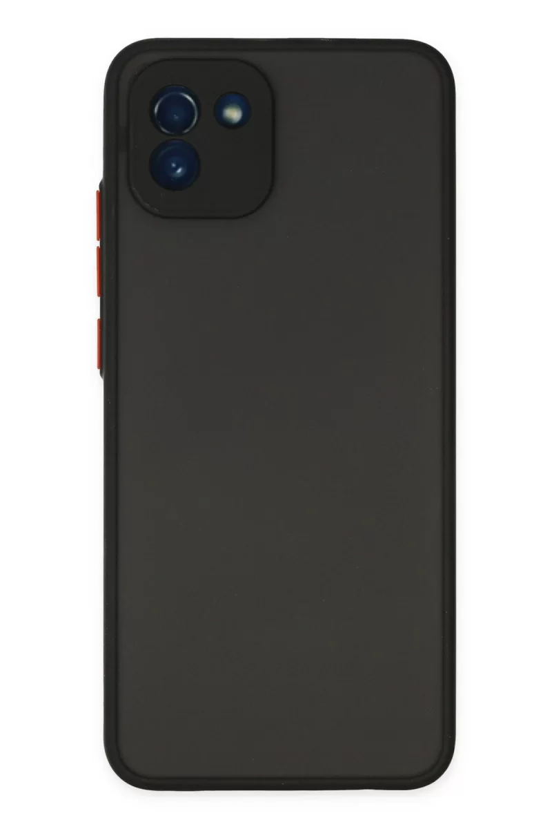 Newface Samsung Galaxy A03 Kılıf Montreal Silikon Kapak - Siyah