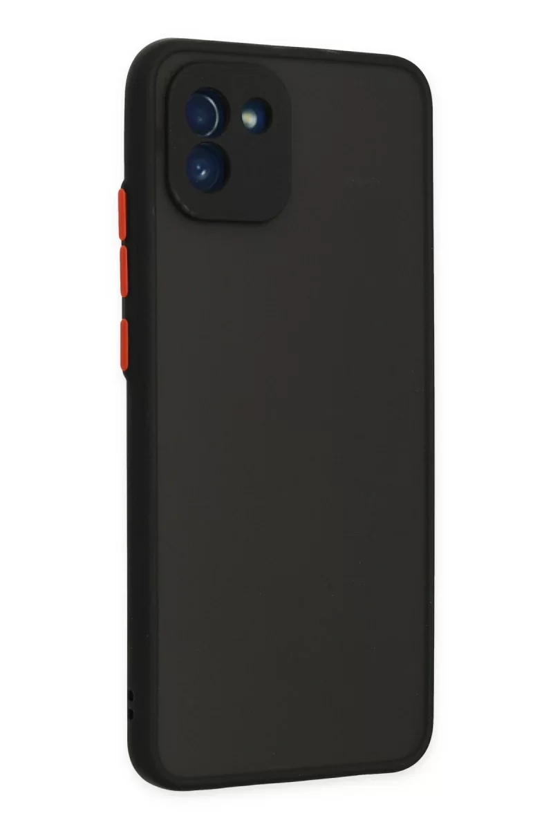 Newface Samsung Galaxy A03 Kılıf Montreal Silikon Kapak - Siyah
