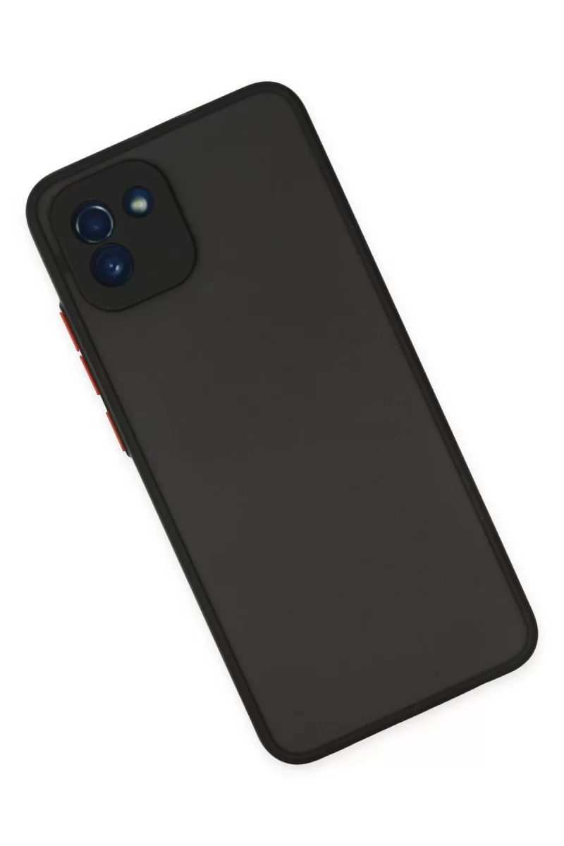 Newface Samsung Galaxy A03 Kılıf Montreal Silikon Kapak - Siyah