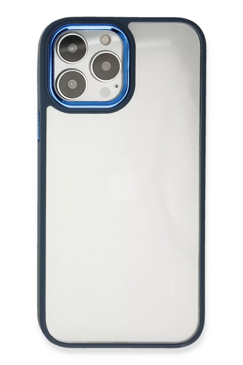 Newface Apple iPhone 14 Pro Max Kılıf Dora Kapak - Mavi