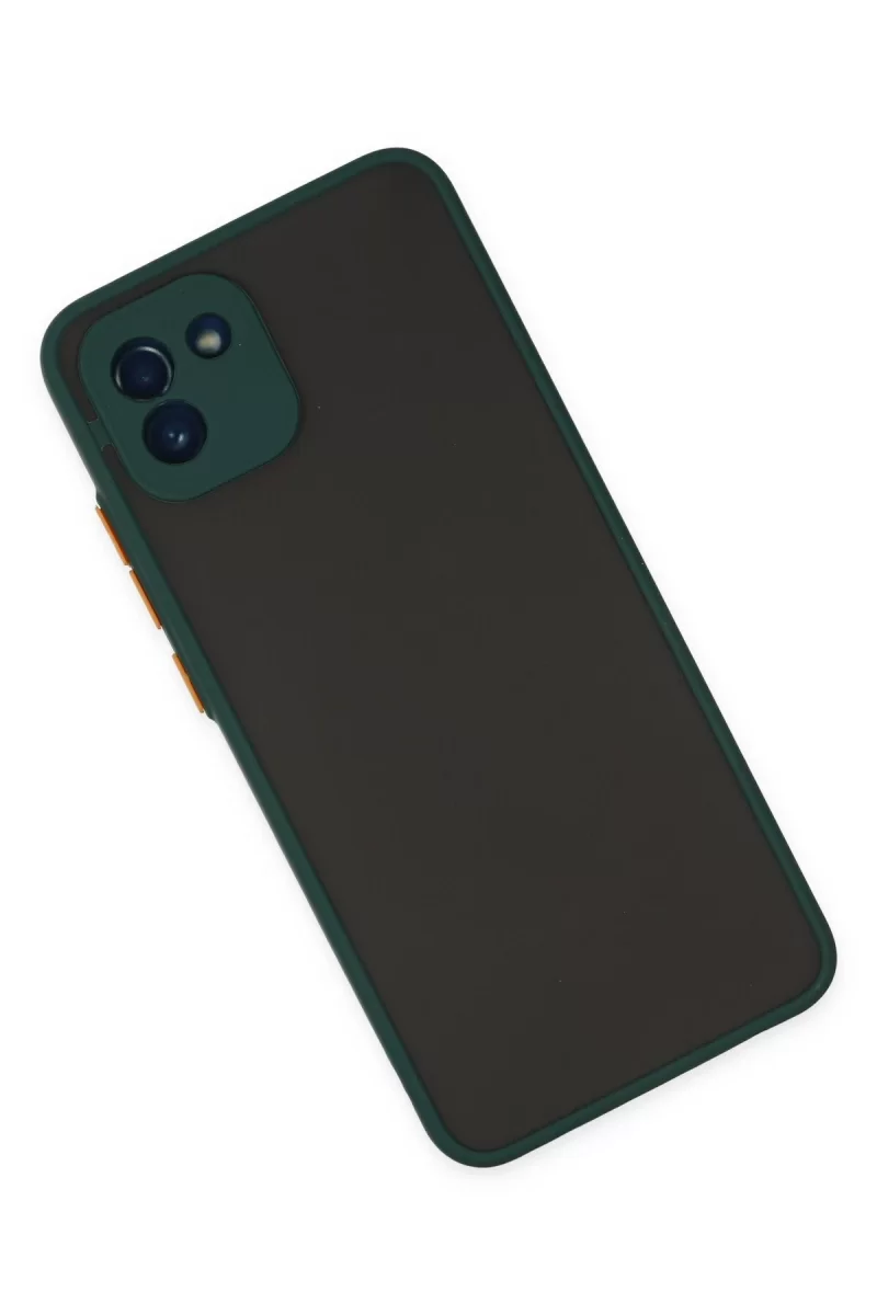 Newface Samsung Galaxy A03 Kılıf Montreal Silikon Kapak - Yeşil