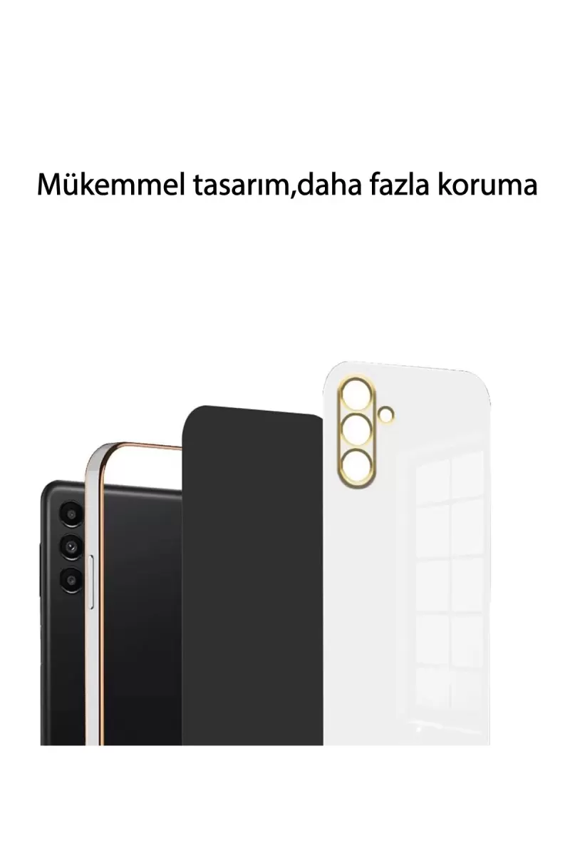 Newface Xiaomi Redmi 13C Kılıf Volet Silikon - Beyaz
