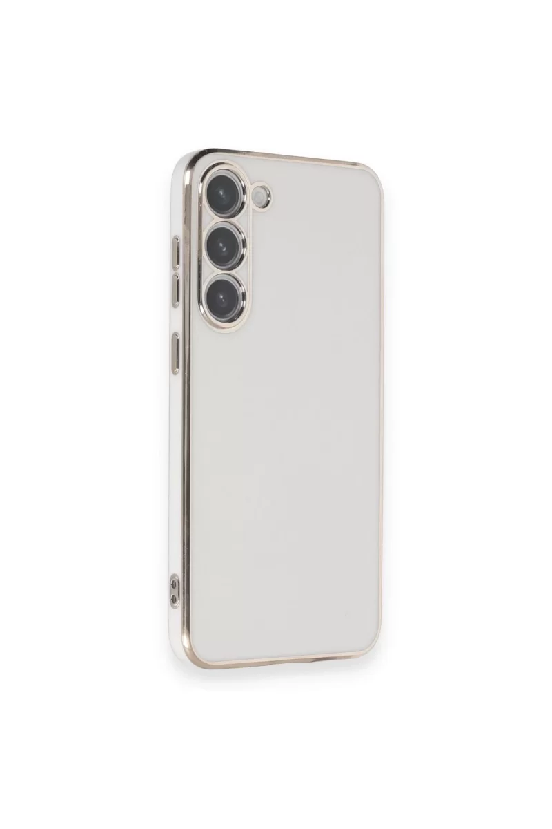 Newface Samsung Galaxy S23 Plus Kılıf Volet Silikon - Beyaz
