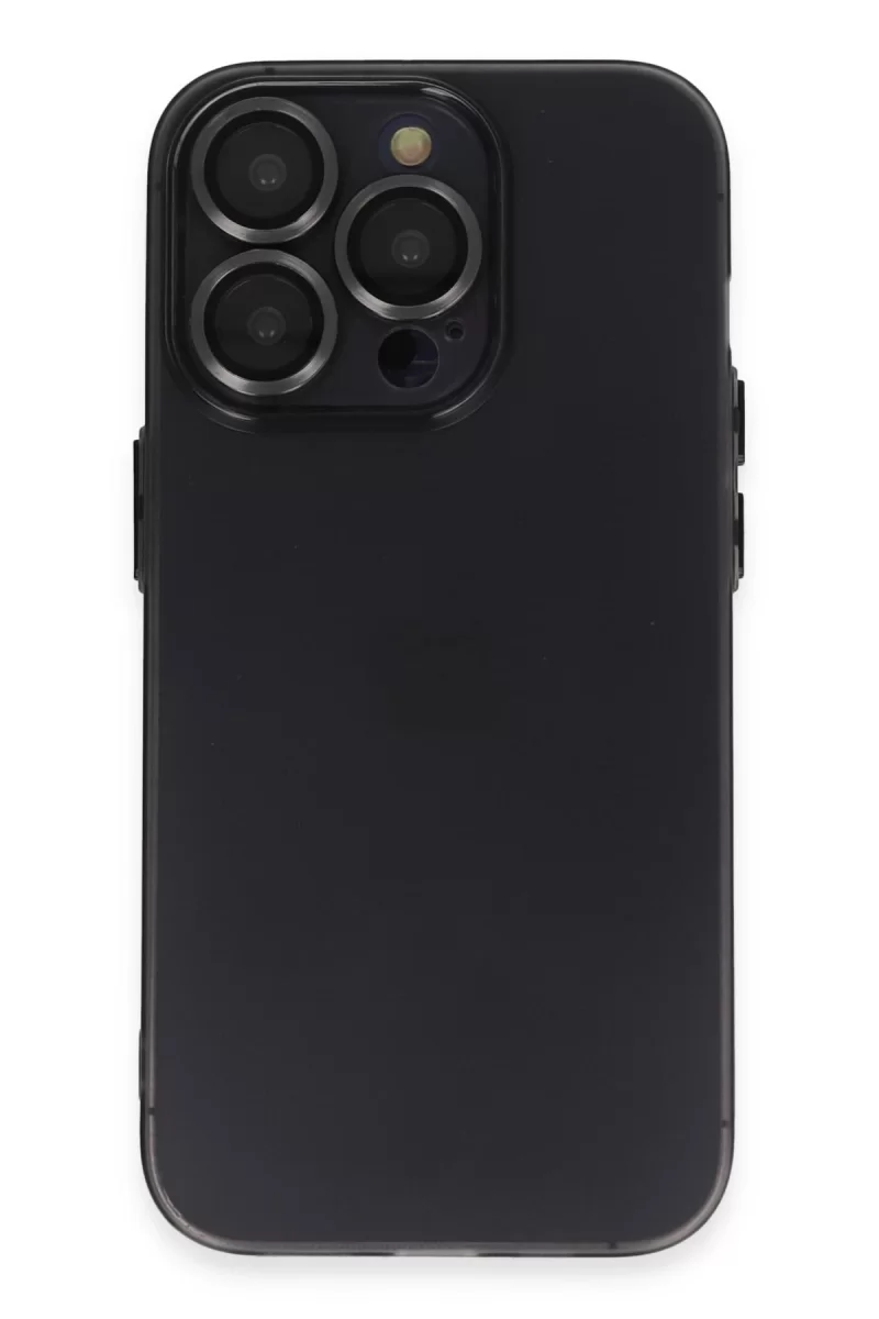 Newface Apple iPhone 13 Pro Kılıf Luko Lens Silikon - Siyah