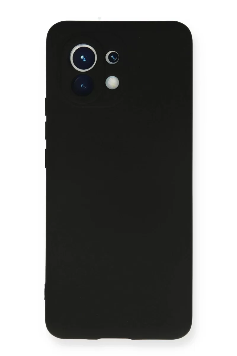 Newface Xiaomi Mi 11 Kılıf Nano içi Kadife Silikon - Siyah
