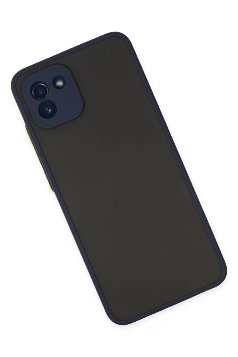 Newface Samsung Galaxy A03 Kılıf Montreal Silikon Kapak - Lacivert