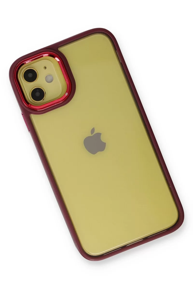 Newface Apple iPhone 12 Kılıf Dora Kapak - Kırmızı
