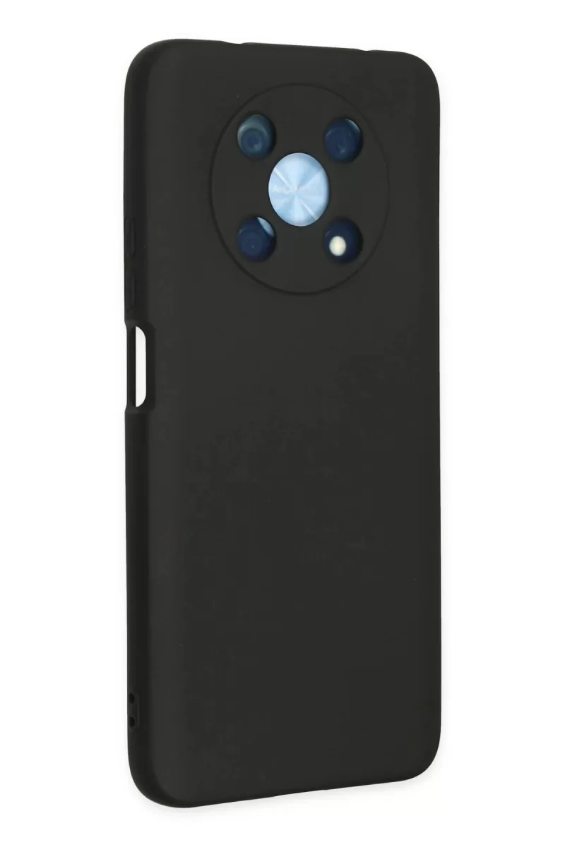 Newface Huawei Nova Y90 Kılıf Nano içi Kadife Silikon - Siyah