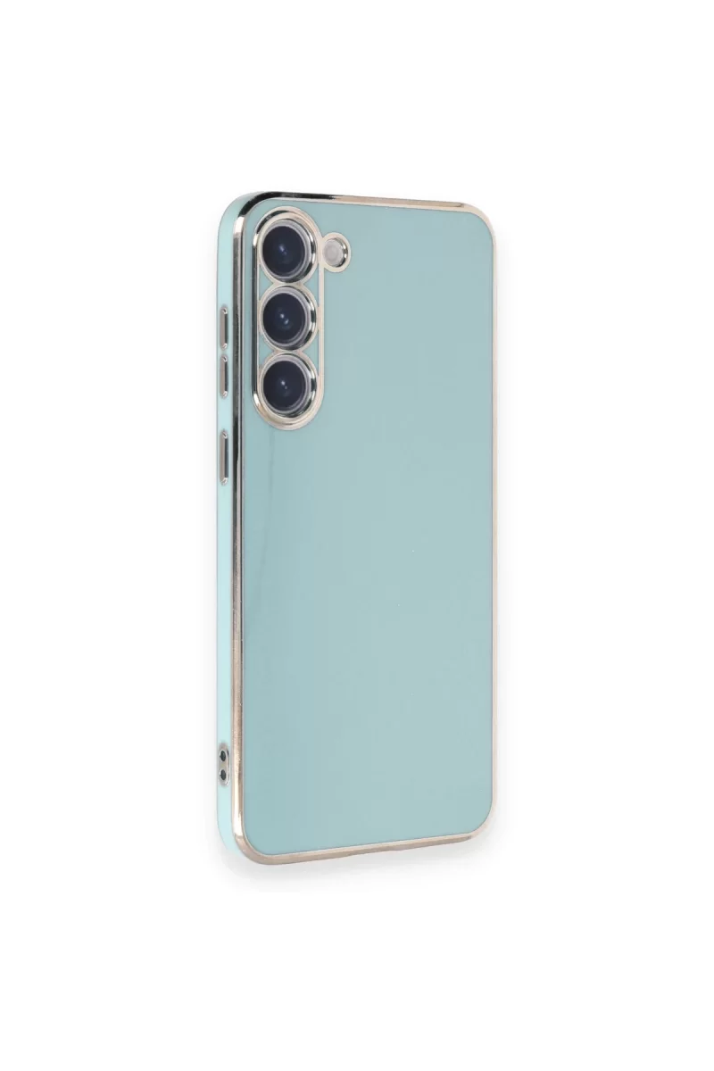 Newface Samsung Galaxy S23 Plus Kılıf Volet Silikon - Açık Yeşil