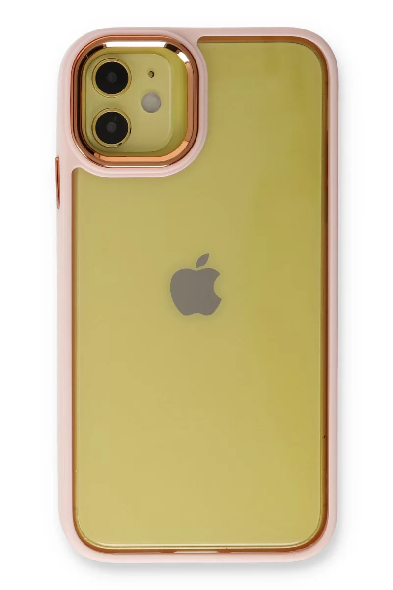Newface Apple iPhone 12 Kılıf Dora Kapak - Pudra
