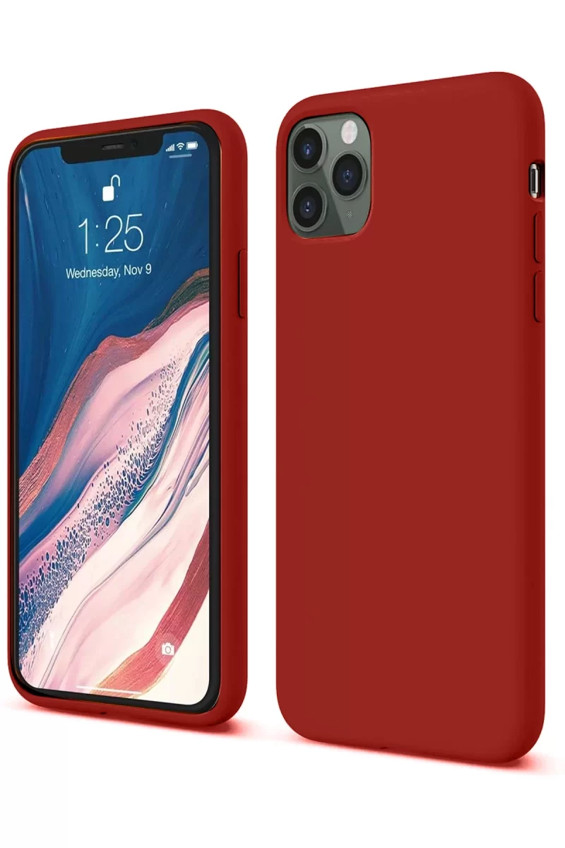 Newface Apple iPhone 11 Pro Kılıf First Silikon - Bordo