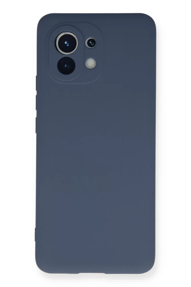 Newface Xiaomi Mi 11 Kılıf Nano içi Kadife Silikon - Gri