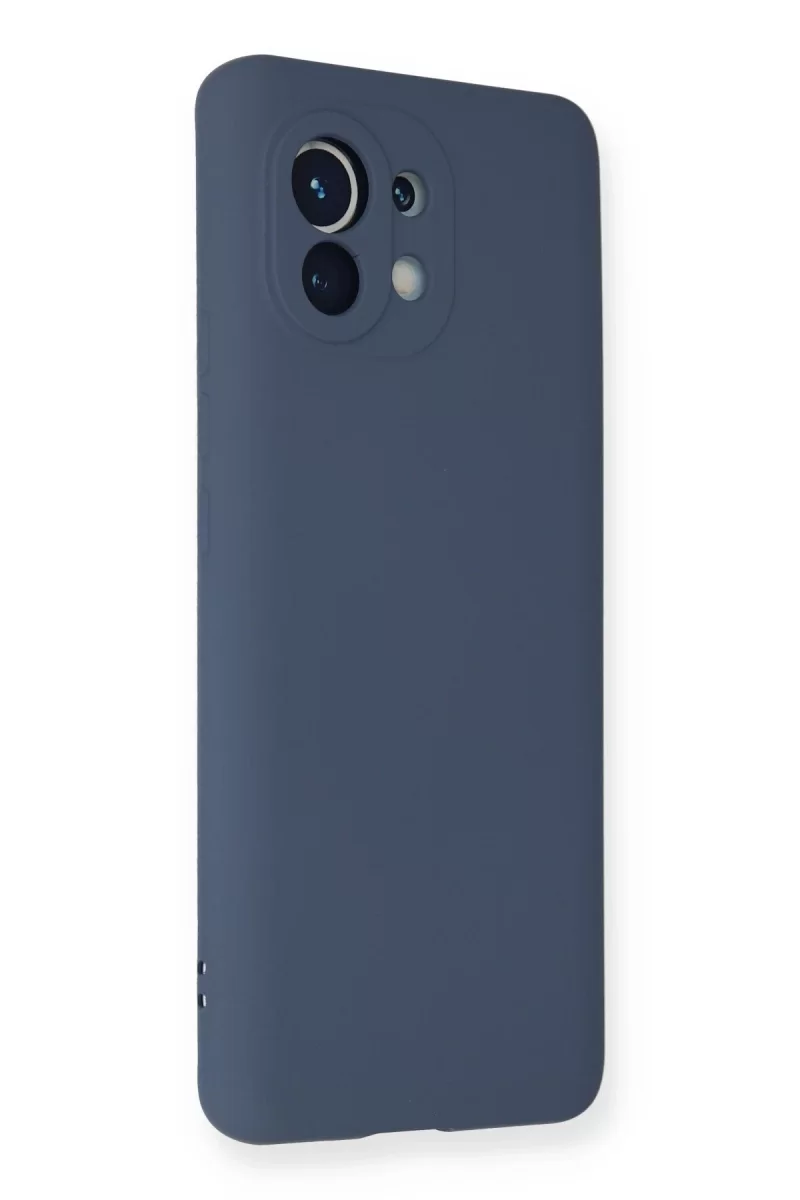Newface Xiaomi Mi 11 Kılıf Nano içi Kadife Silikon - Gri