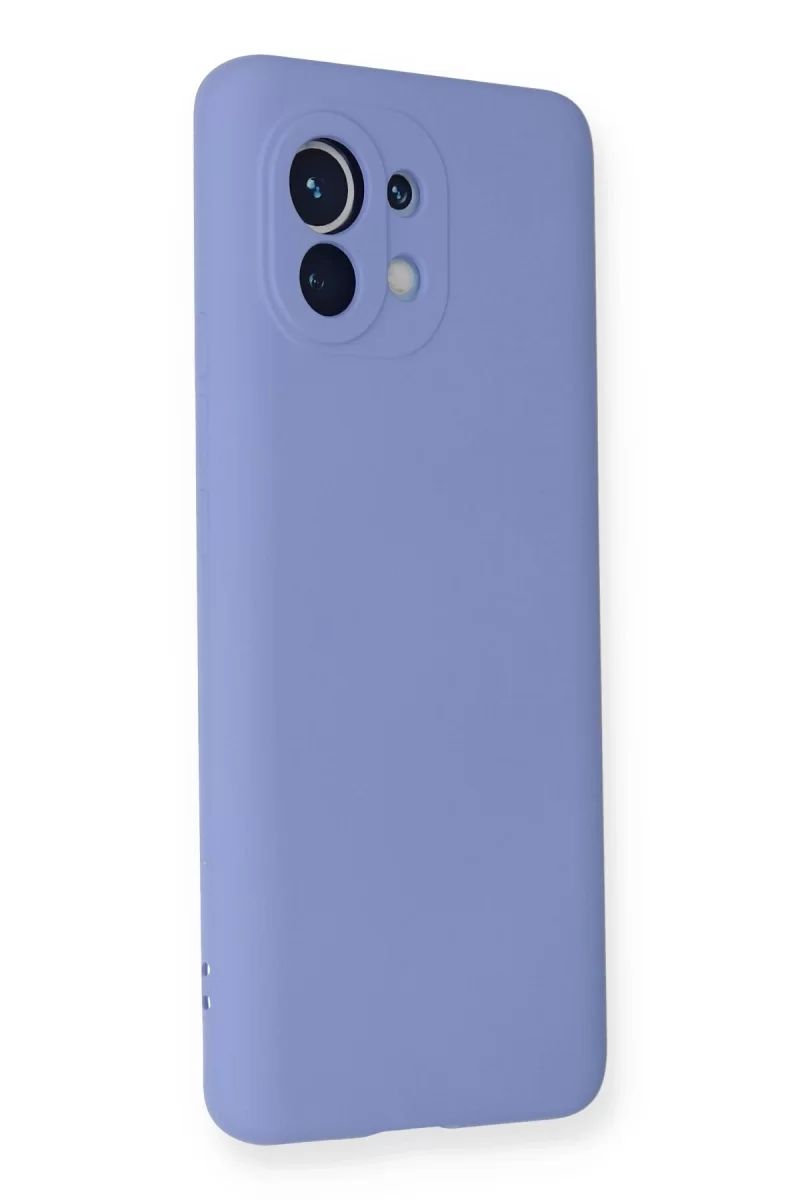 Newface Xiaomi Mi 11 Kılıf Nano içi Kadife Silikon - Lila