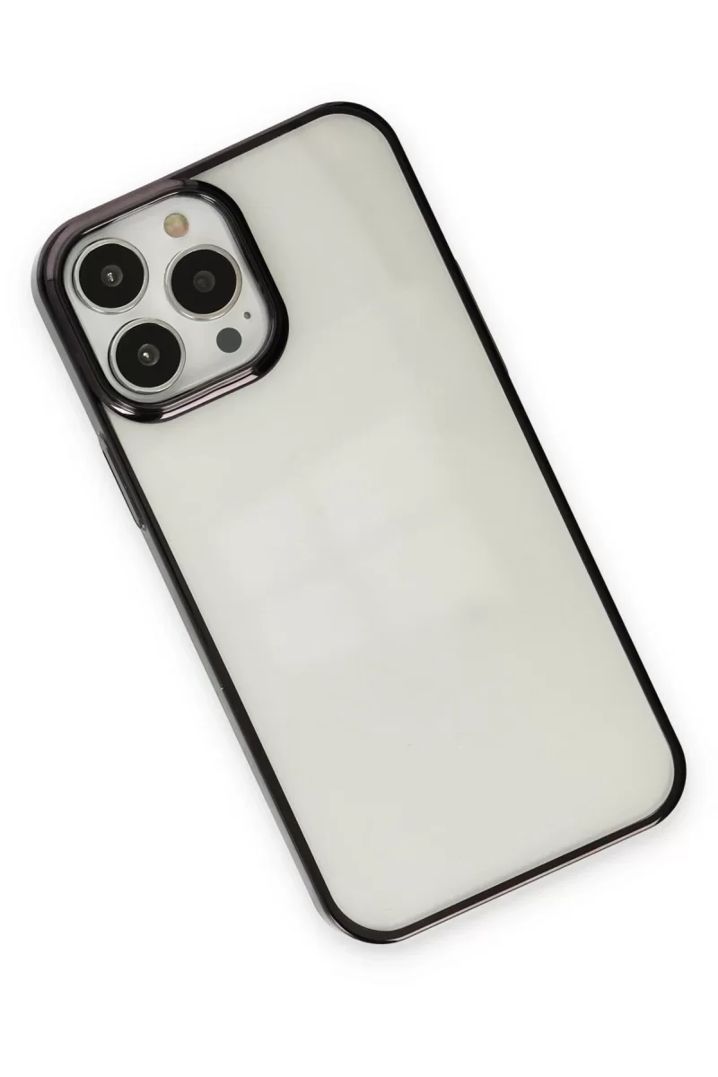 Newface Apple iPhone 14 Pro Max Kılıf Element Silikon - Siyah