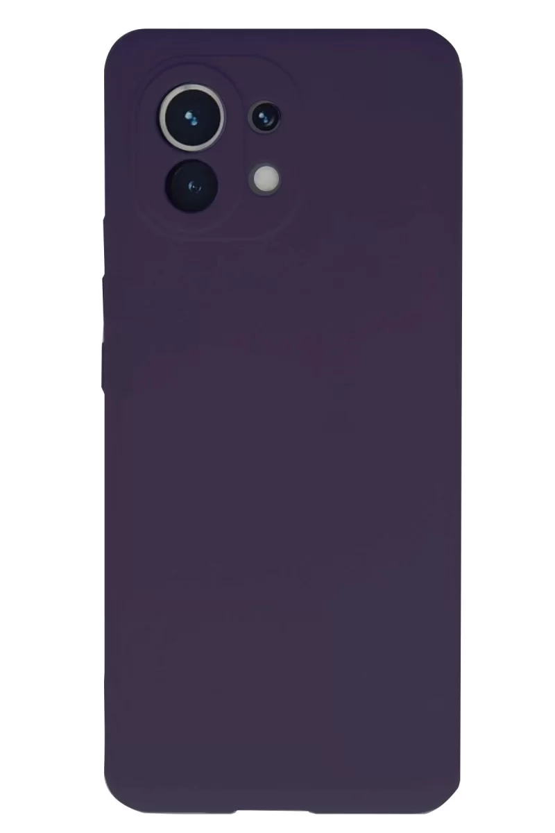 Newface Xiaomi Mi 11 Kılıf Nano içi Kadife Silikon - Mor