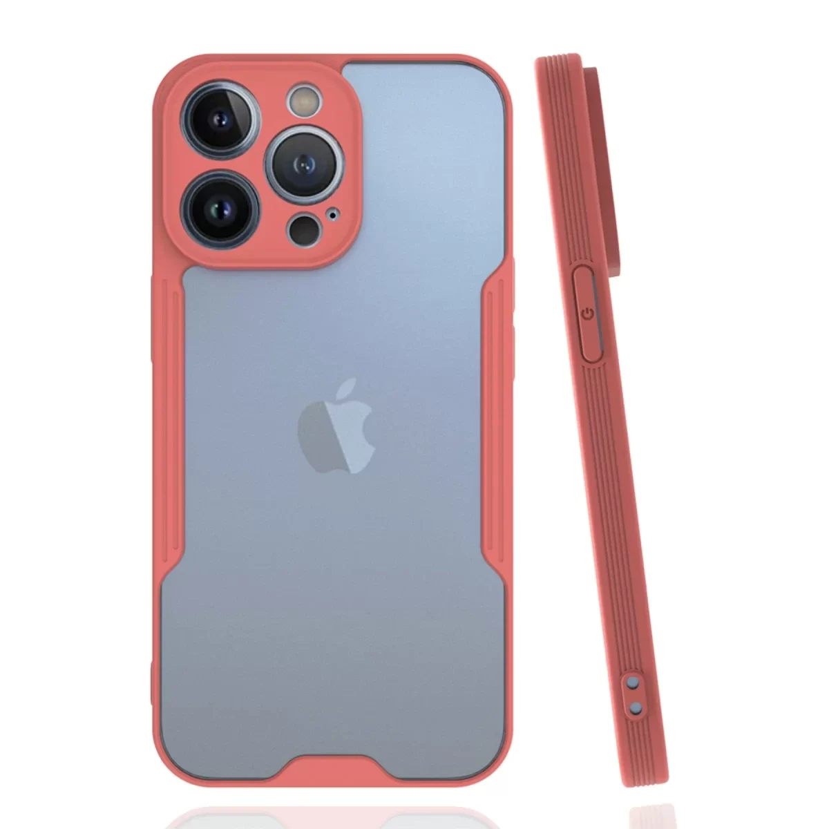 Newface Apple iPhone 14 Pro Max Kılıf Platin Silikon - Pembe