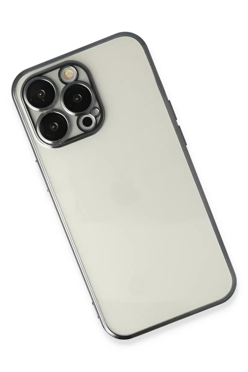 Newface Apple iPhone 14 Pro Kılıf Razer Lensli Silikon - Siyah