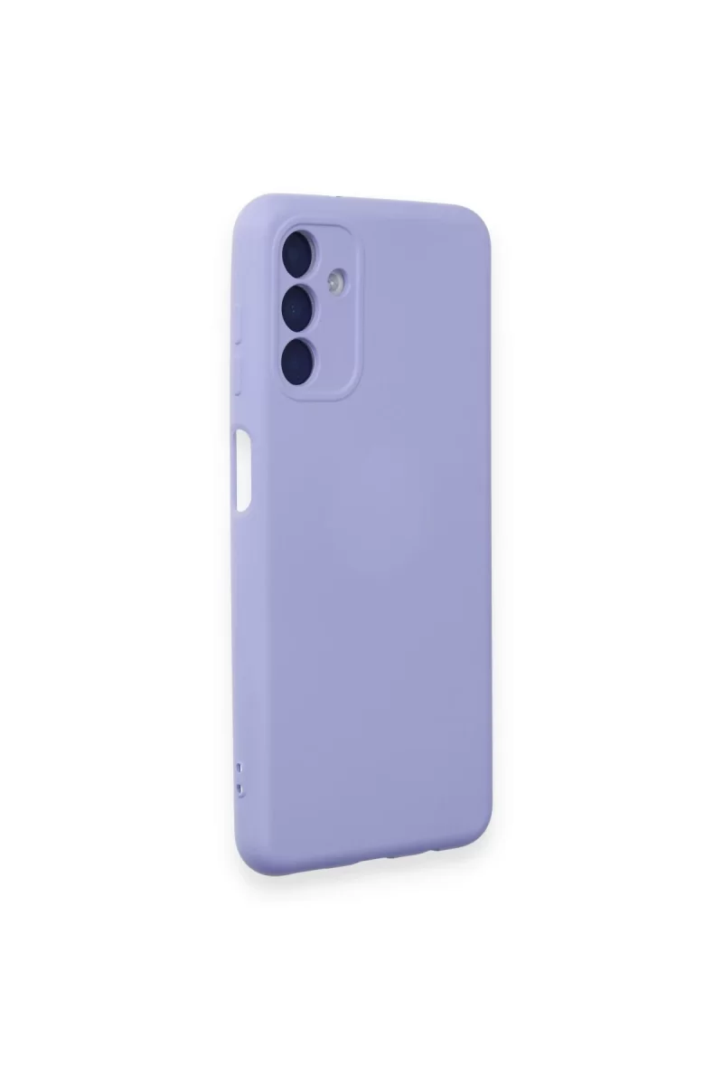 Newface Samsung Galaxy A14 4G Kılıf Nano içi Kadife Silikon - Lila