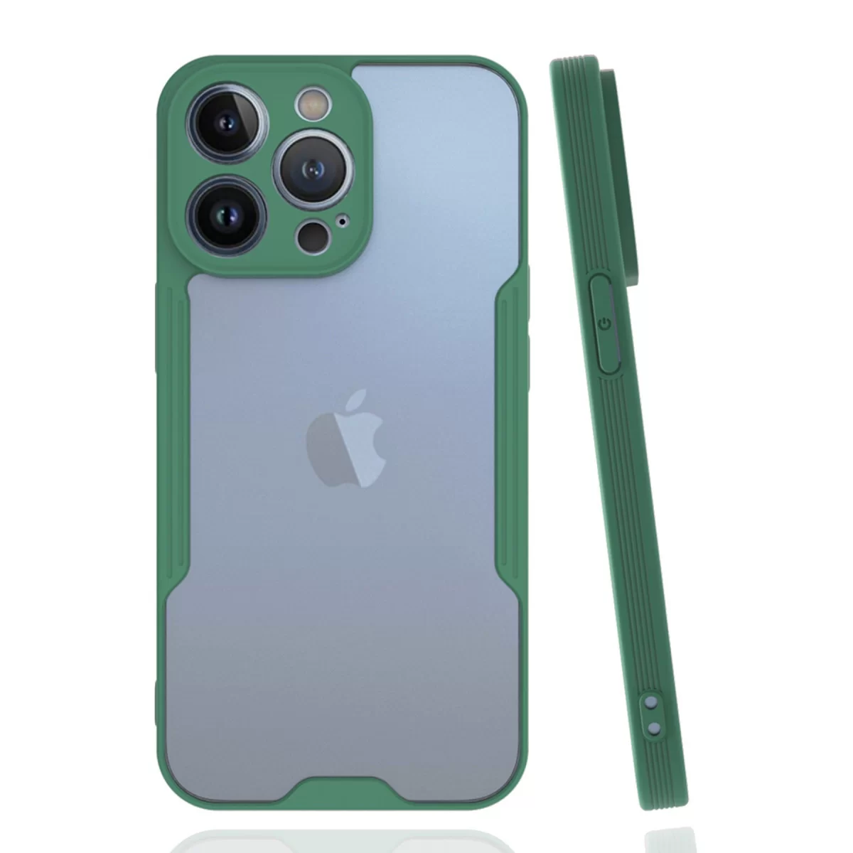 Newface Apple iPhone 14 Pro Max Kılıf Platin Silikon - Yeşil