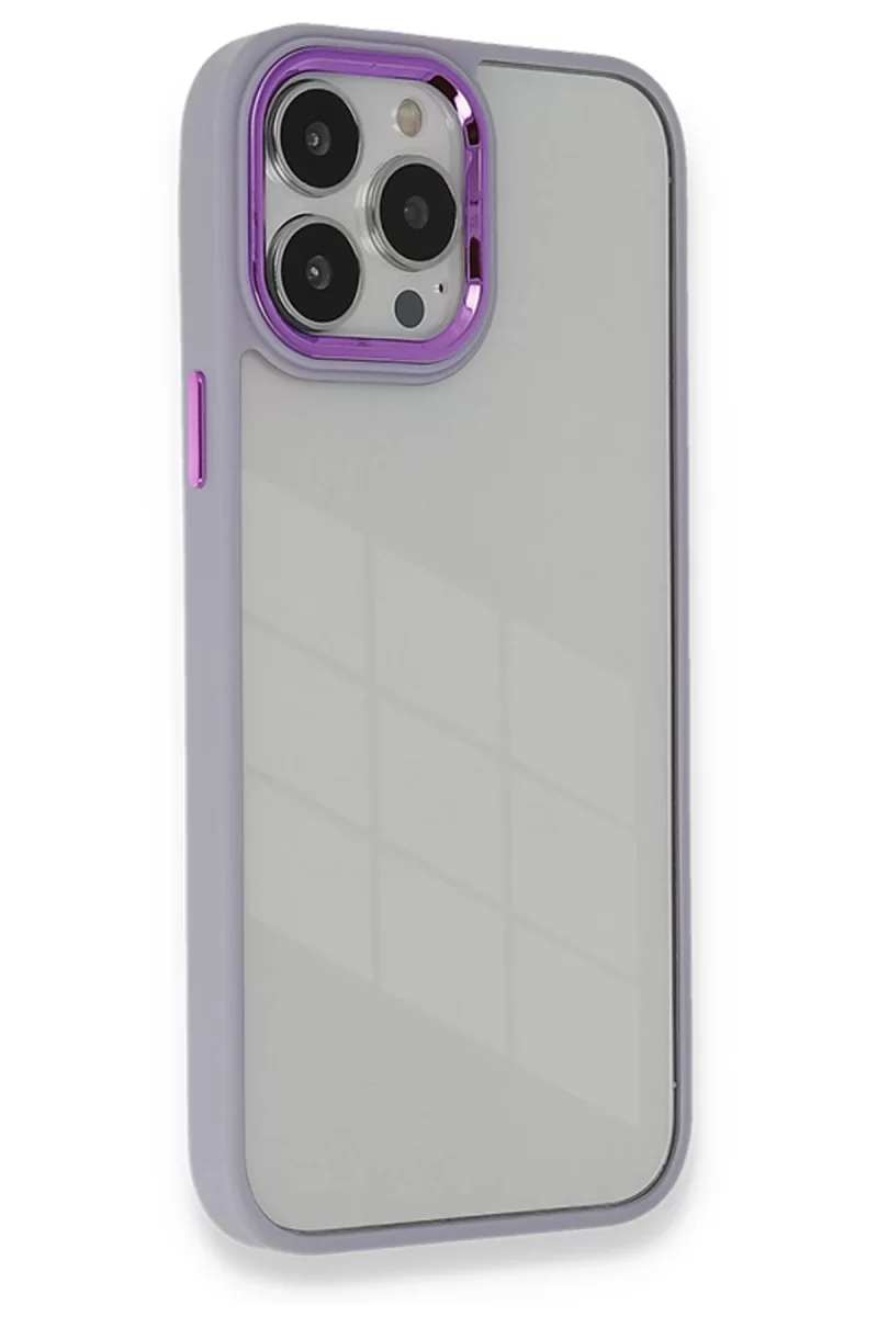 Newface Apple iPhone 13 Pro Kılıf Dora Kapak - Lila