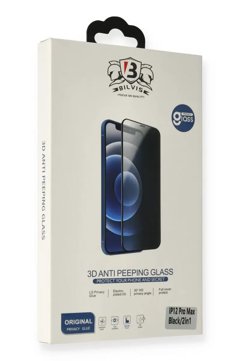 Newface Apple iPhone 13 Mini Bilvis 3D Anti Peeping Hayalet Cam Ekran Koruyucu
