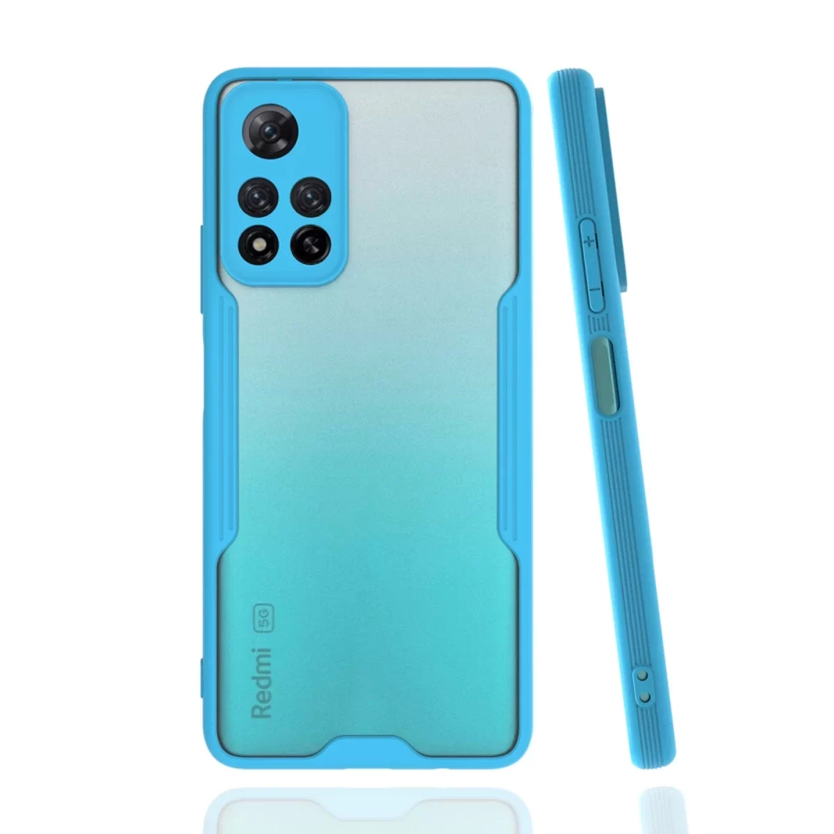 Newface Xiaomi Redmi Note 11 Pro Plus 5G Kılıf Platin Silikon - Mavi