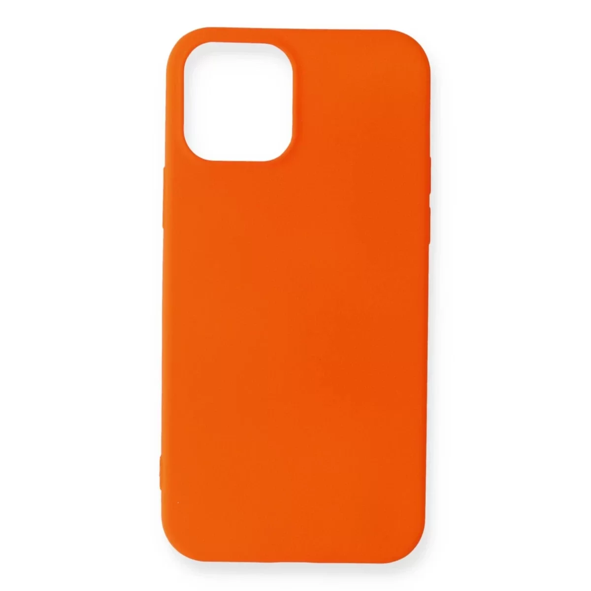 Newface Apple iPhone 12 Mini Kılıf First Silikon - Turuncu