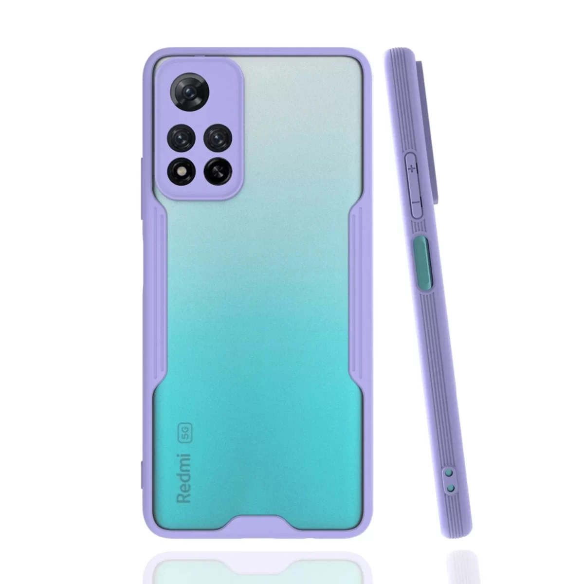 Newface Xiaomi Redmi Note 11 Pro Plus 5G Kılıf Platin Silikon - Lila