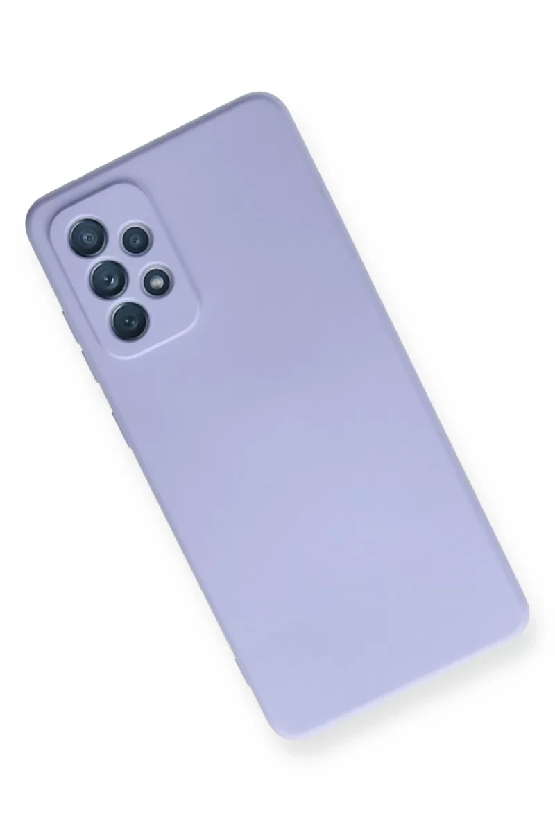 Newface Samsung Galaxy A72 Kılıf Nano içi Kadife Silikon - Lila