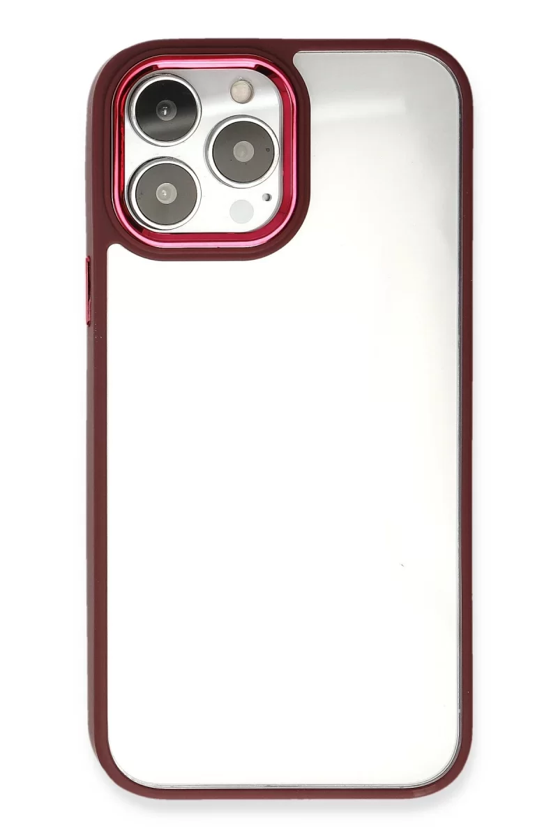 Newface Apple iPhone 13 Pro Max Kılıf Dora Kapak - Kırmızı