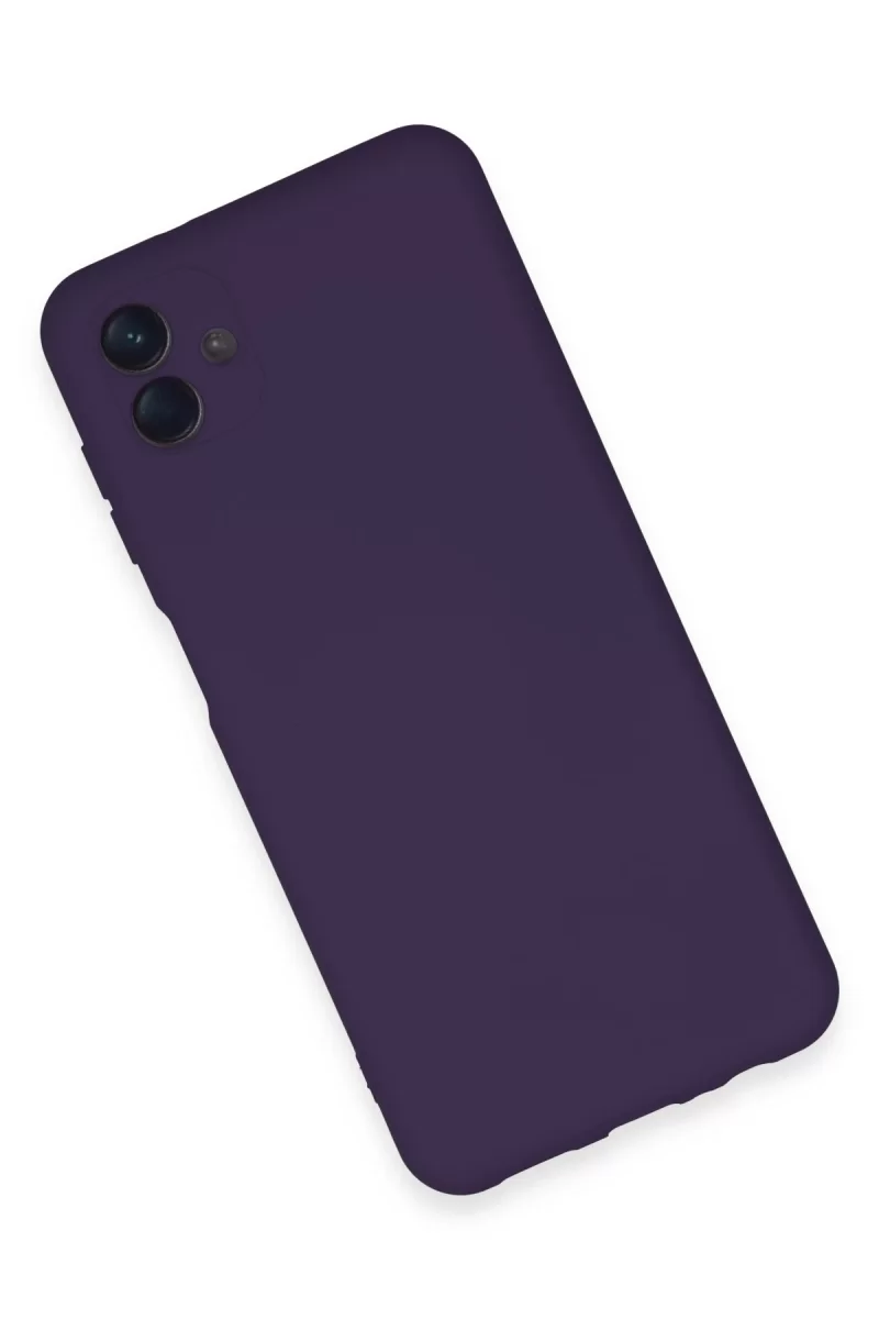 Newface Samsung Galaxy A04E Kılıf Nano içi Kadife Silikon - Mor