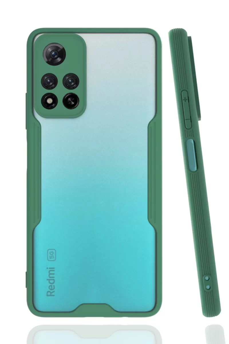 Newface Xiaomi Redmi Note 11 Pro Plus 5G Kılıf Platin Silikon - Yeşil