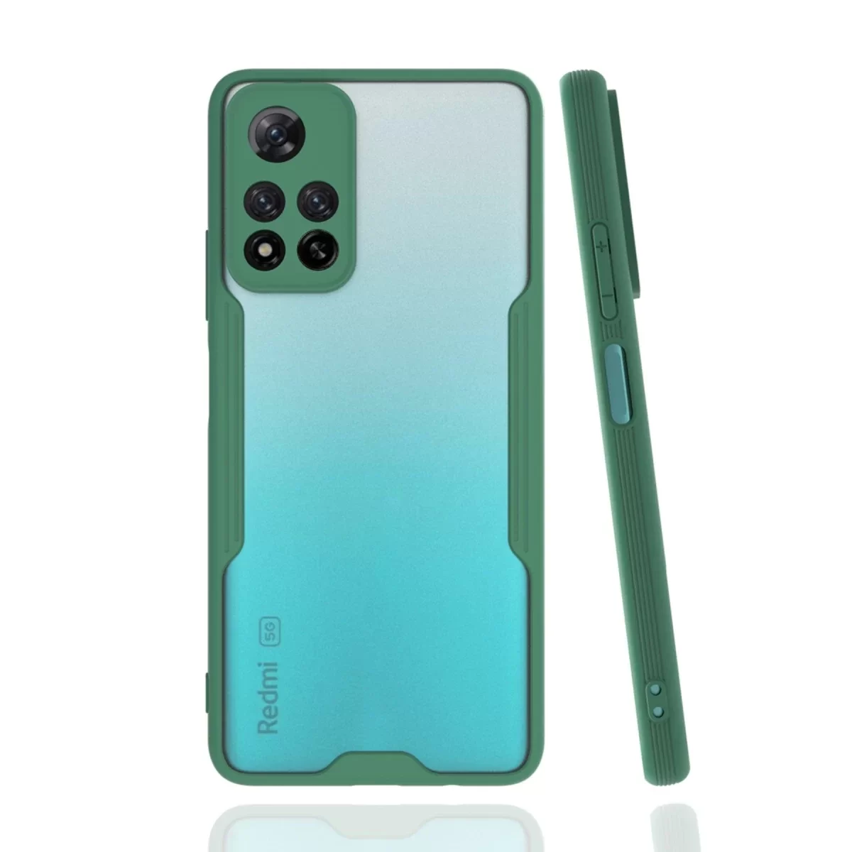 Newface Xiaomi Redmi Note 11 Pro Plus 5G Kılıf Platin Silikon - Yeşil