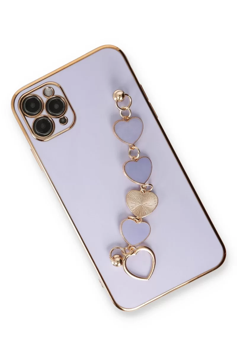 Newface Apple iPhone 11 Pro Max Kılıf Esila Silikon - Lila