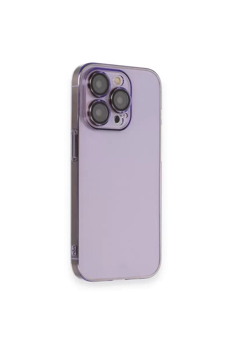 Newface Apple iPhone 13 Pro Kılıf Armada Lensli Kapak - Lila