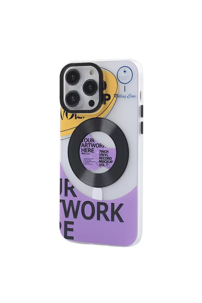 Newface Apple iPhone 14 Pro Max Kılıf Apollo Magneticsafe Desenli Kapak - Apollo Şeffaf - 6